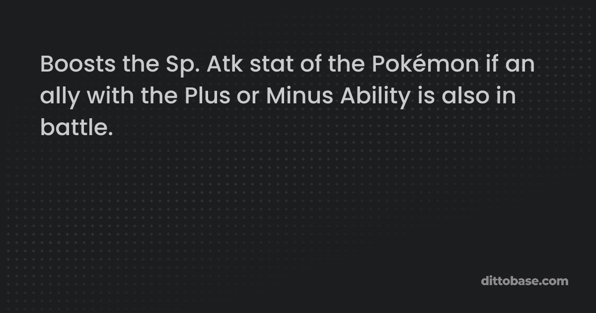 Minus | Dittobase