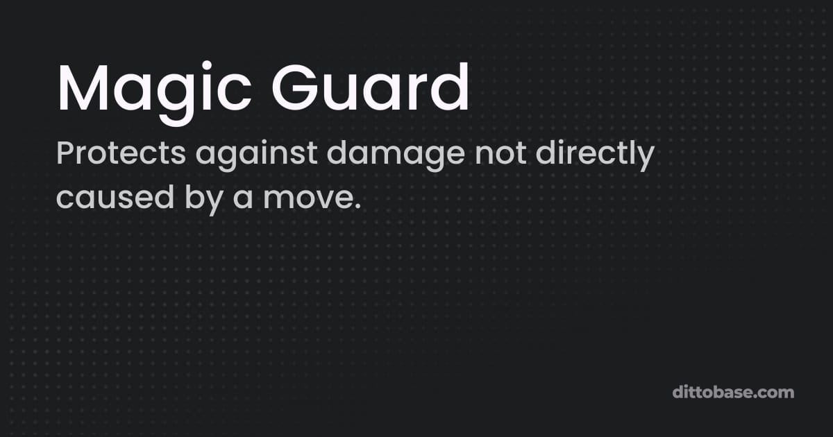 Magic Guard - Pokémon Brilliant Diamond and Shining Pearl Ability ...