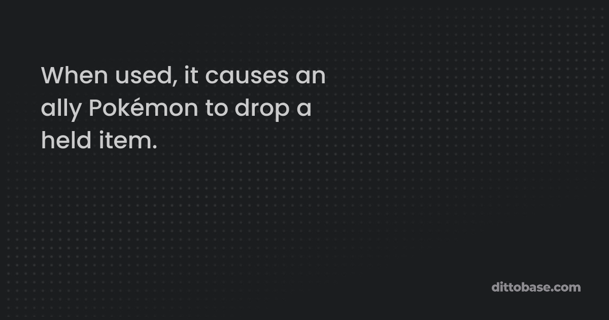 Item Drop | Dittobase