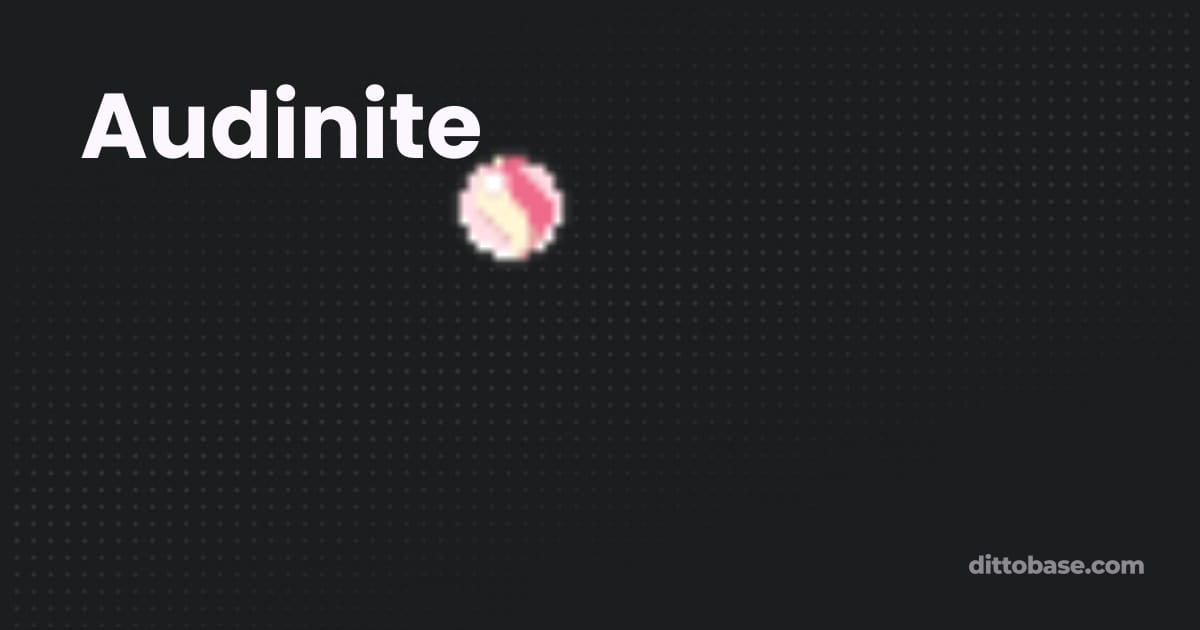 Audinite | Pokémon Items | Dittobase
