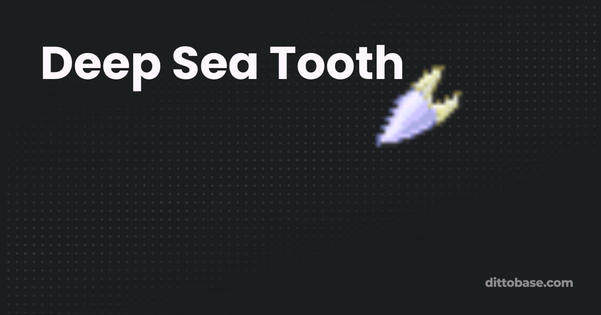 Deep Sea Tooth | Pokémon Items | Dittobase