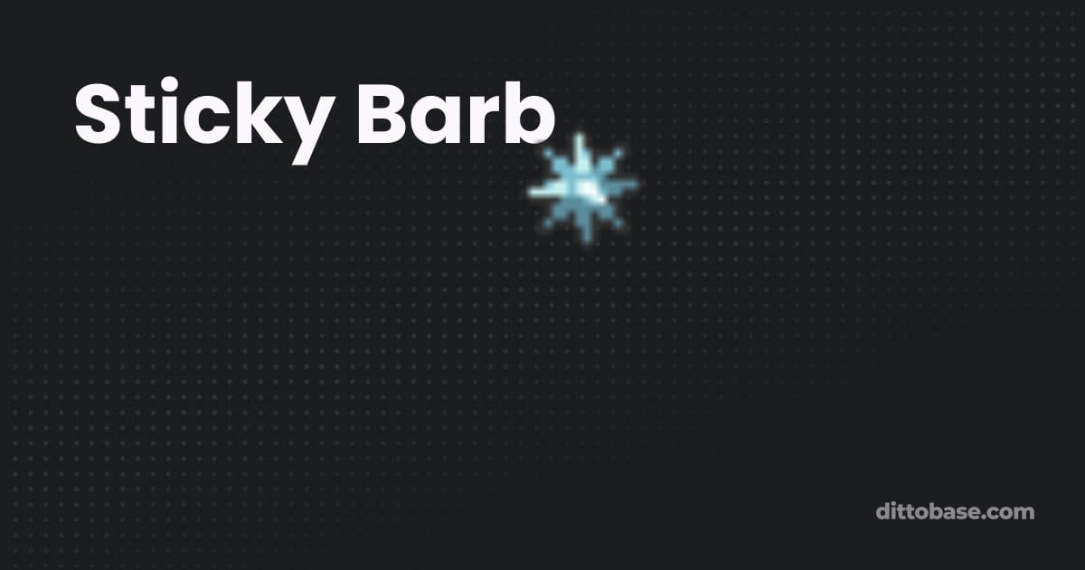 Sticky Barb | Pokémon Items | Dittobase