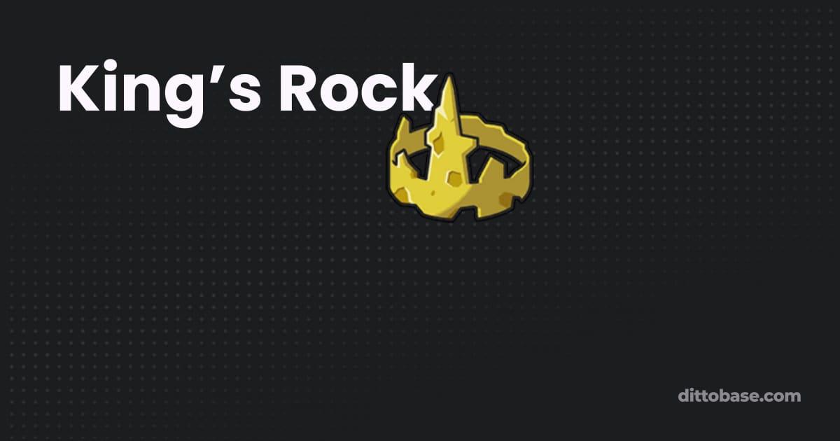 King’s Rock | Pokémon Items | Dittobase