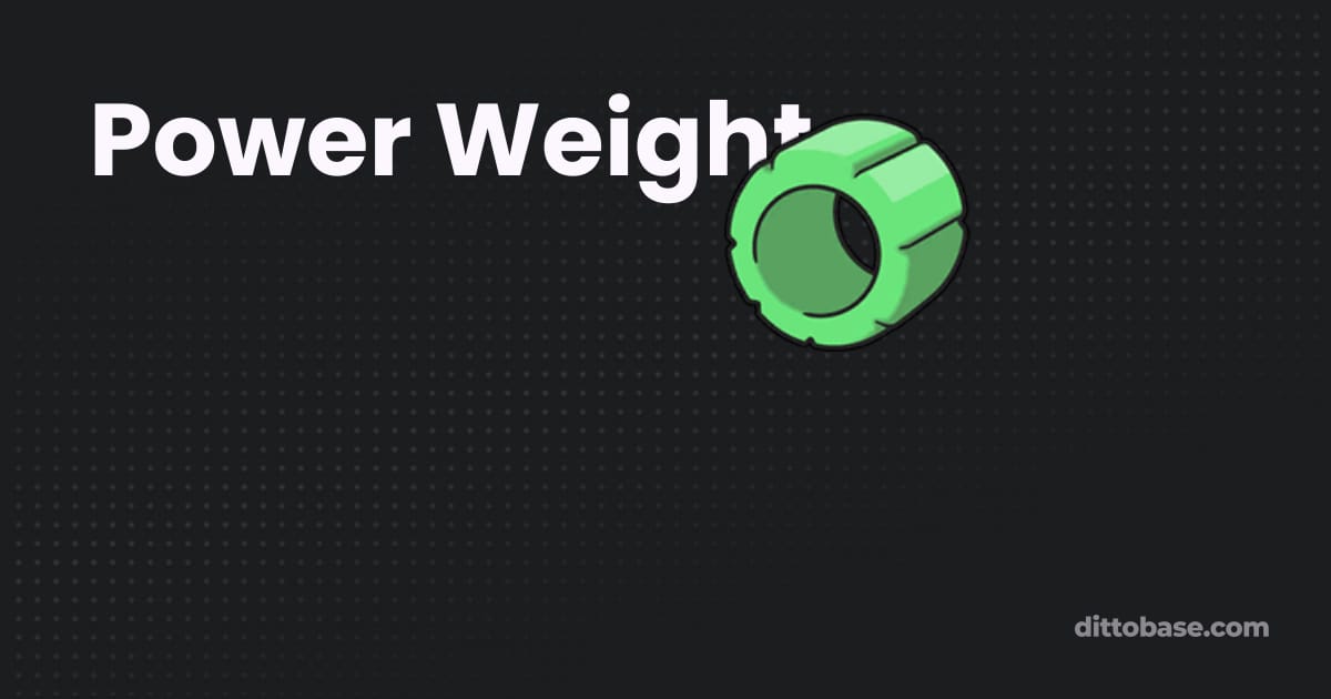Power Weight | Pokémon Item | Dittobase