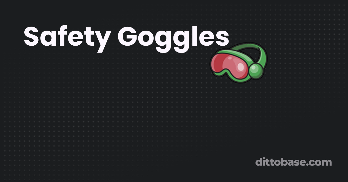 Safety Goggles Pokémon Item Dittobase