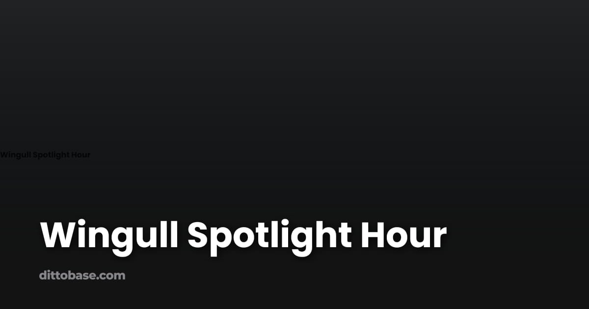 Wingull Spotlight Hour | Dittobase