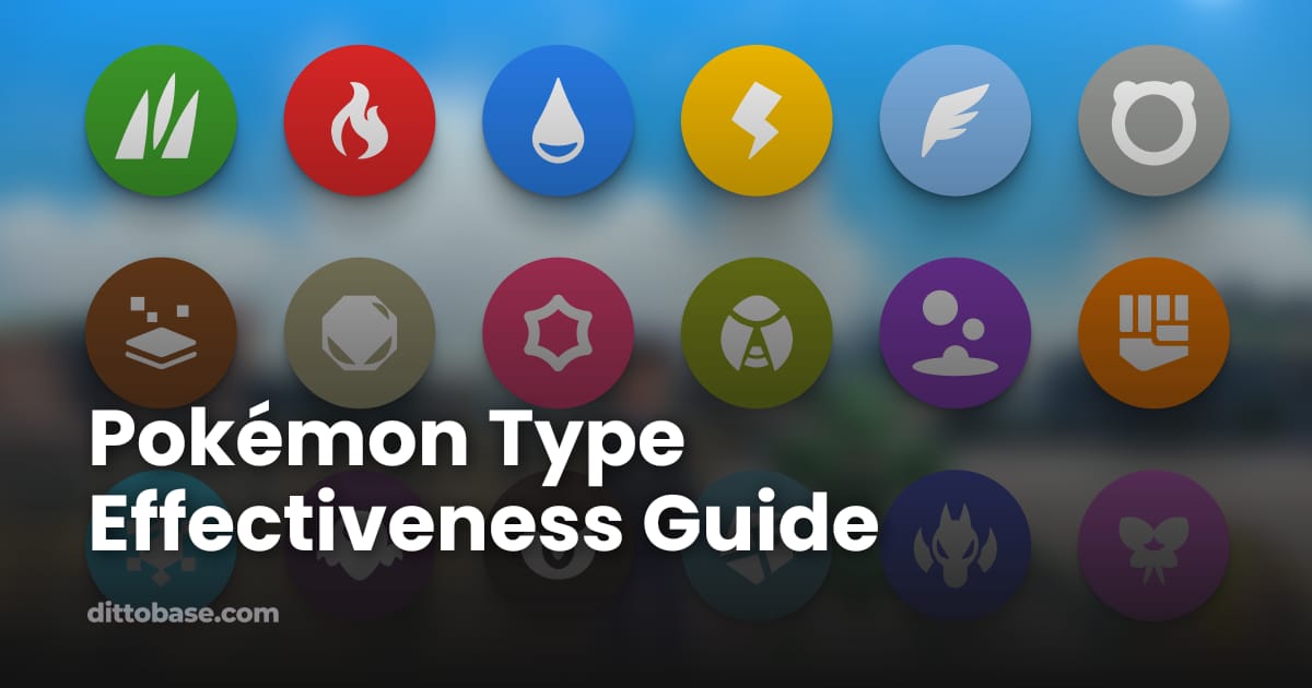 Effectiveness Tree Pokemon Pokémon Type Effectiveness Guide | Dittobase