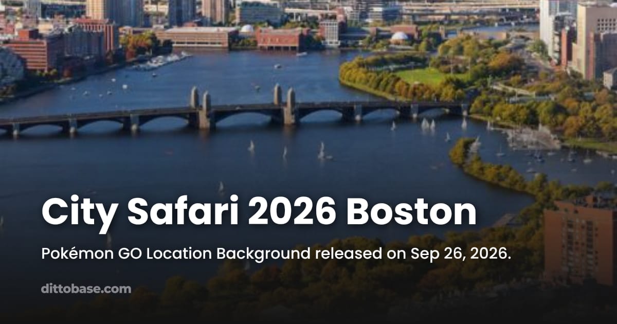 Begining Background City Safari 2026 Boston | Dittobase