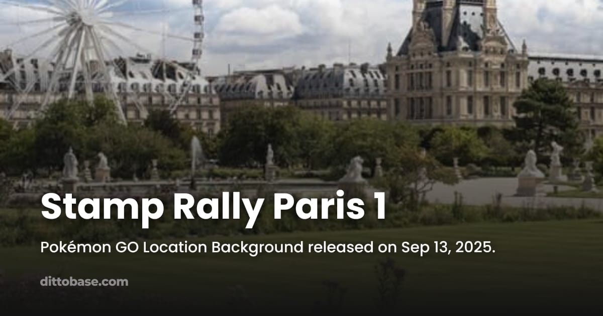 Pmoi Paris Rally Stamp Rally Paris 1 | Dittobase