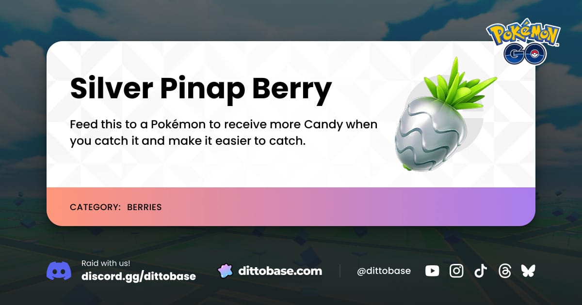 Pinap Silver Pinap Berry | Dittobase