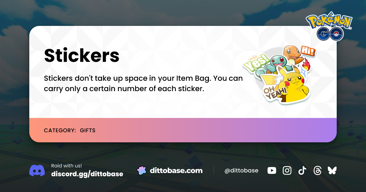 Stickers | Dittobase