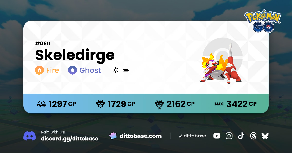Skeledirge (Pokémon GO) | Dittobase