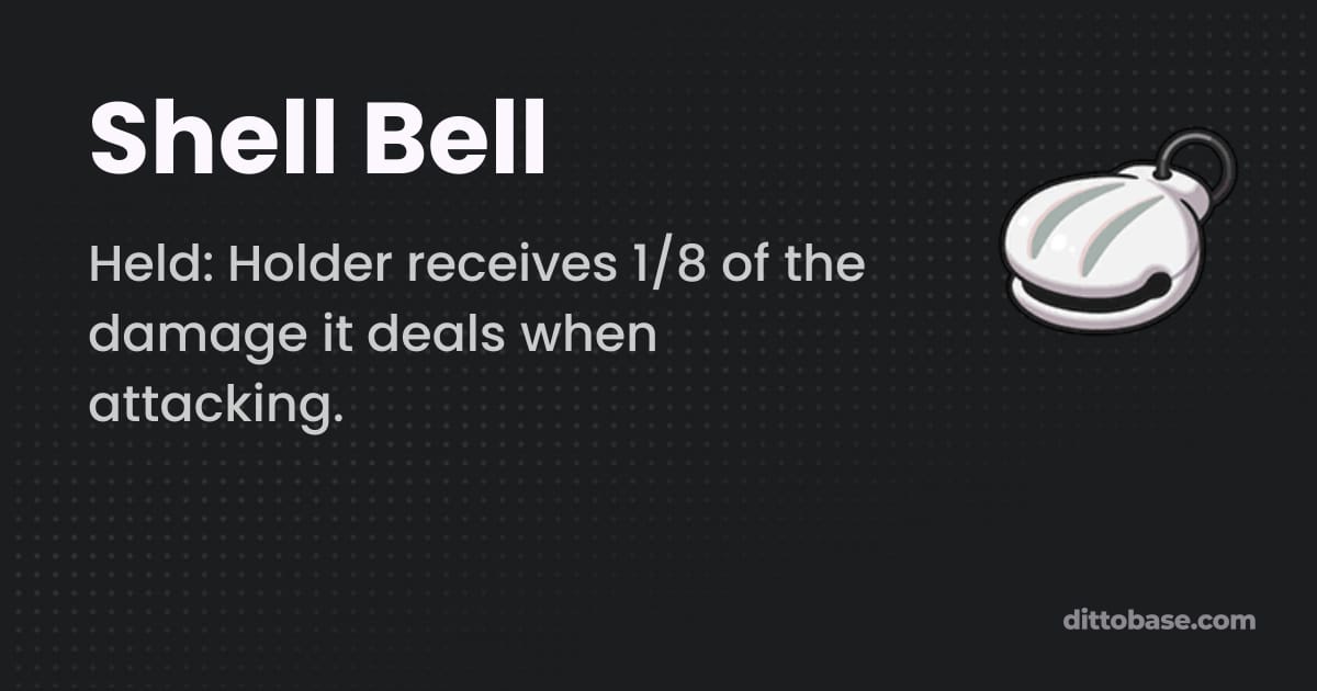 Carlet Shell Shell Bell - Pokémon Scarlet and Violet Item | Dittobase