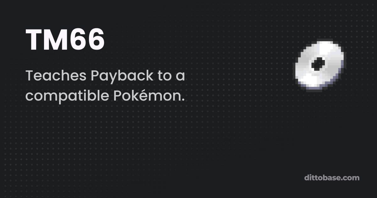 Tm66 Example TM66 - Pokémon Brilliant Diamond and Shining Pearl Item | Dittobase