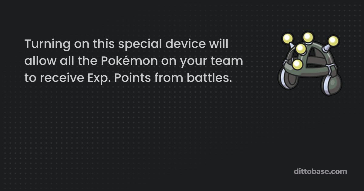 Exp. Share | Dittobase