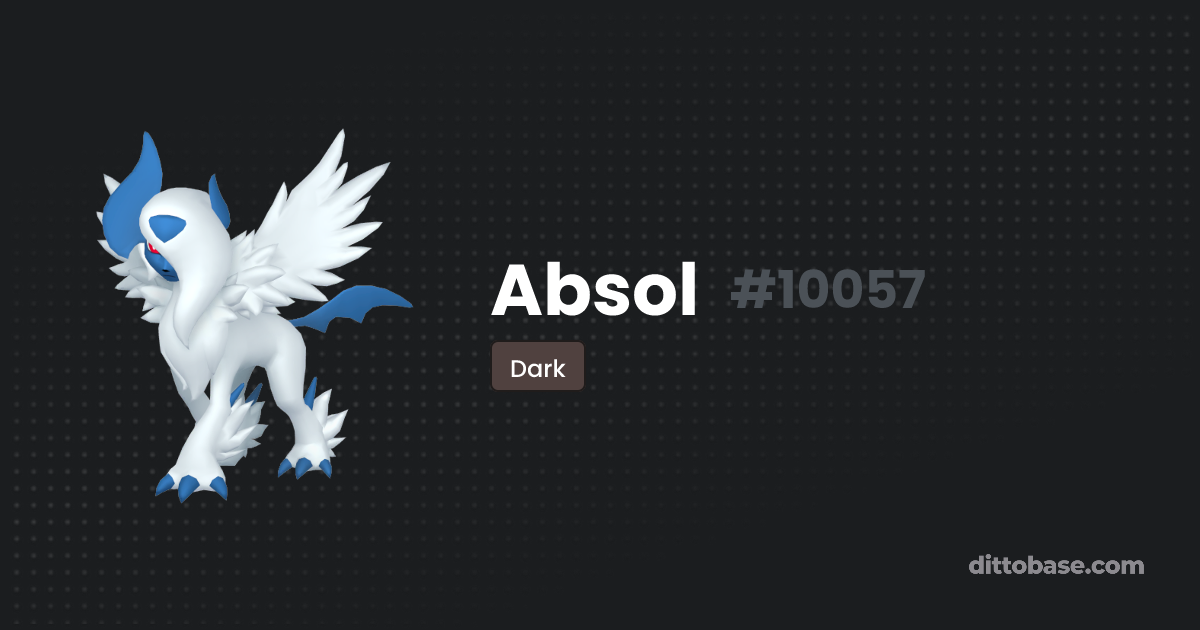 Absol | Dittobase Pokédex