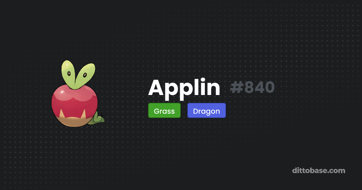 Applin | Dittobase Pokédex