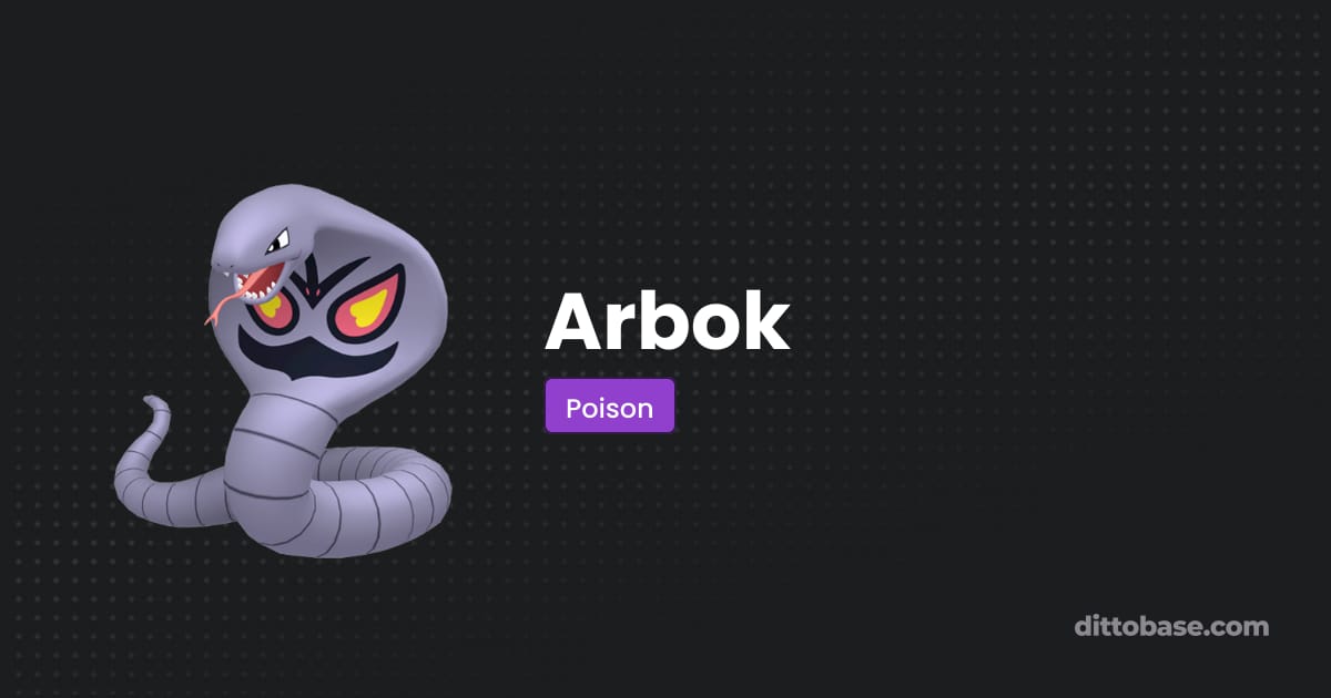 Pokemon Raboo Arbok - Pokémon Scarlet and Violet Pokédex | Dittobase