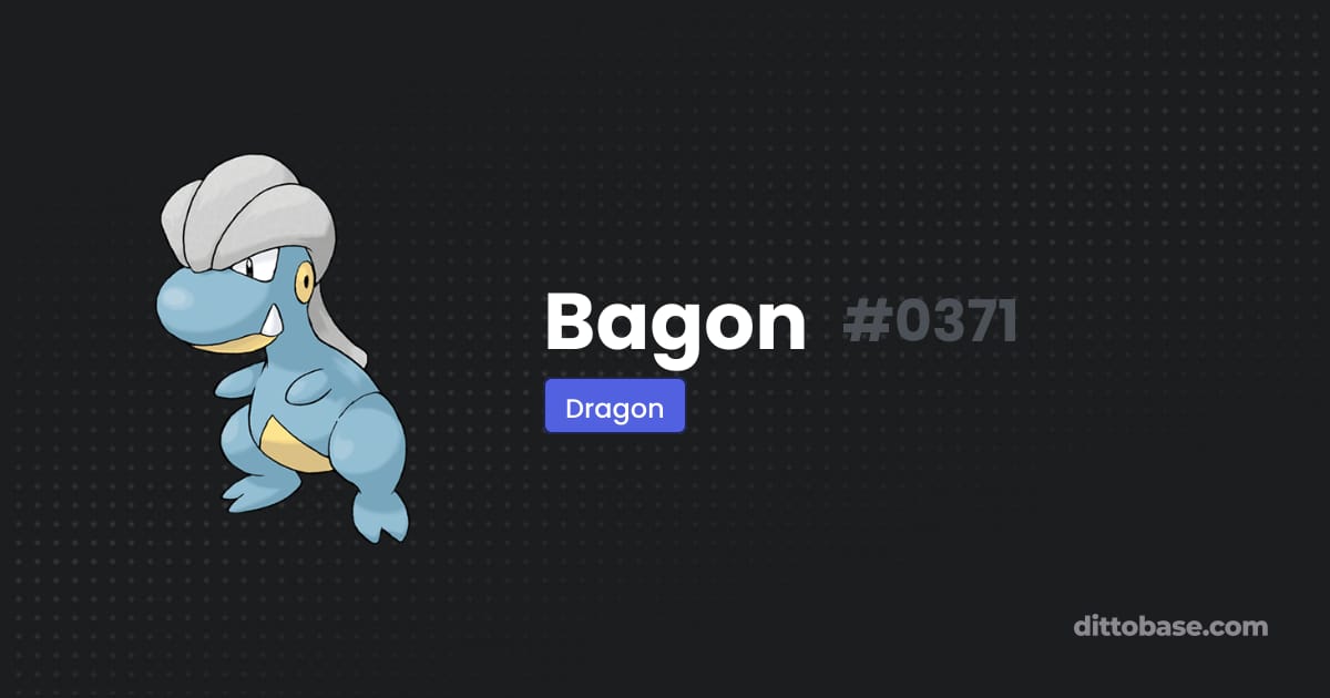 Bagon Moveset Bagon | Dittobase