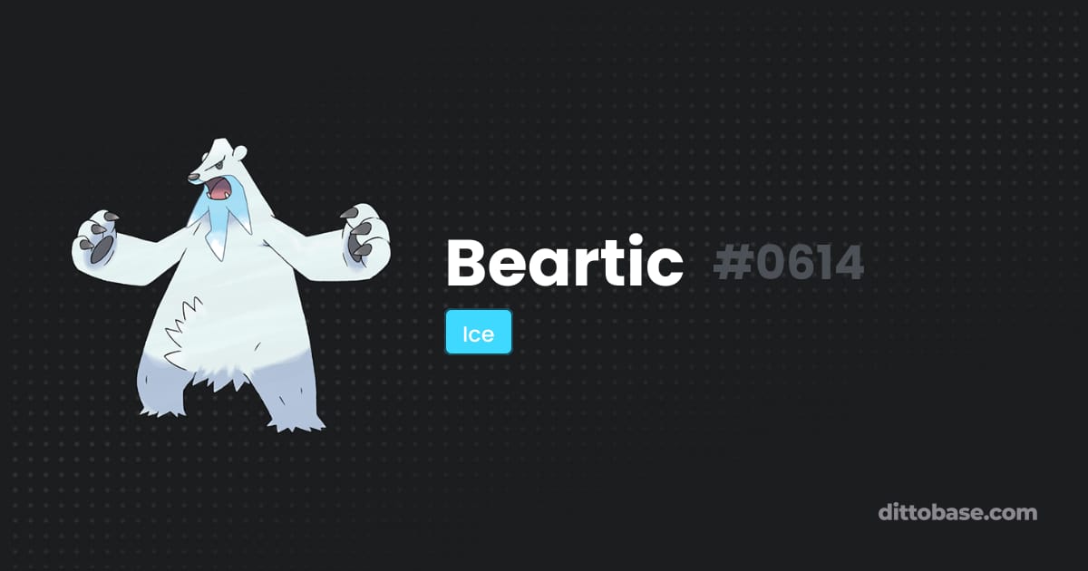 Beatic Beartic | Dittobase