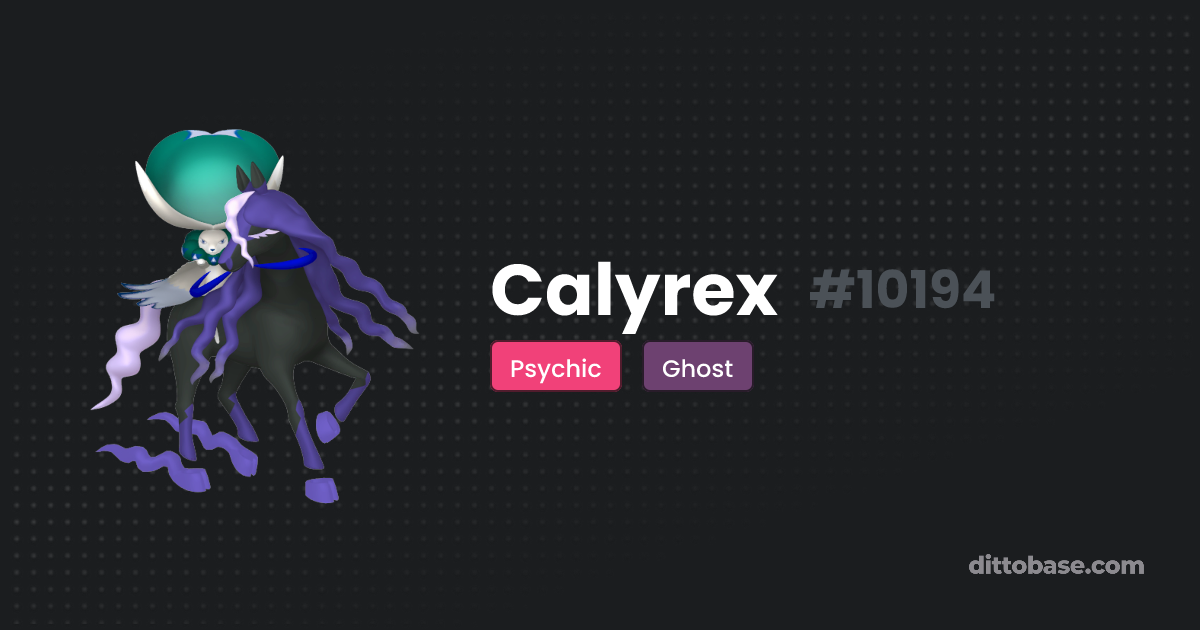 Calyrex Dittobase Pok dex calyrex-dittobase-pok-dex