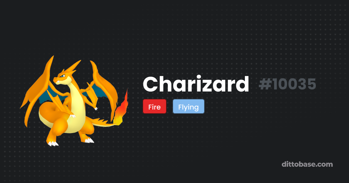 Charizard | Dittobase Pokédex | Dittobase