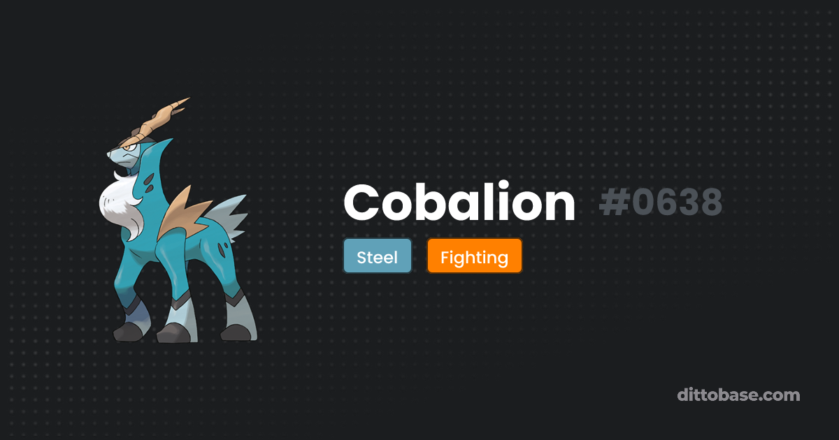 Cobalion | Dittobase Pokédex