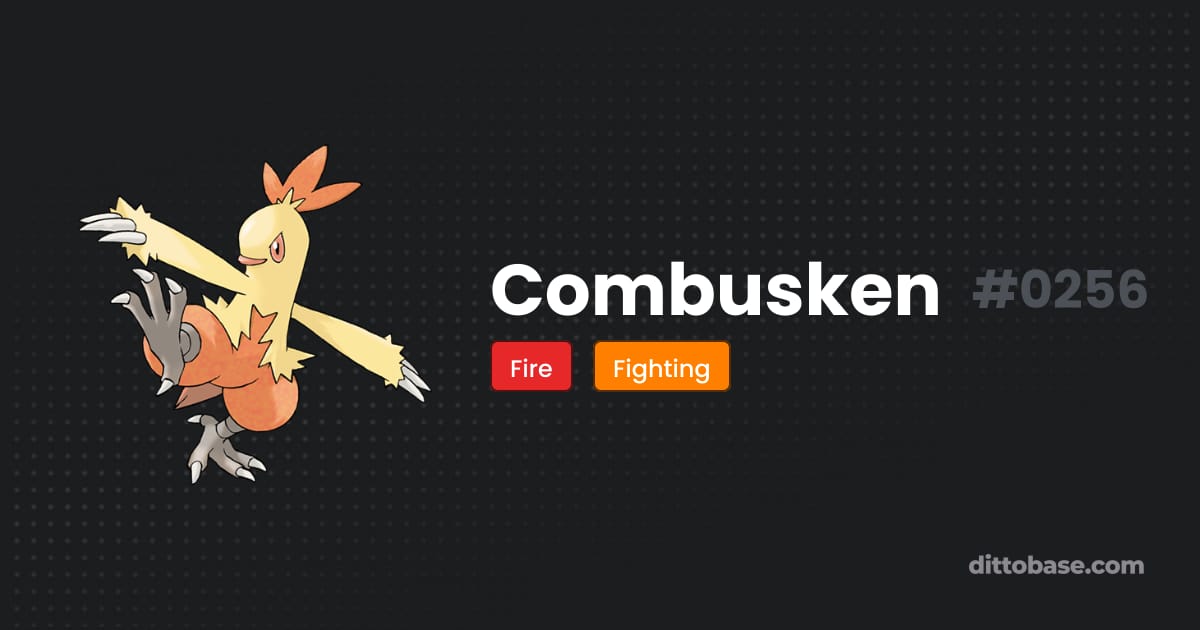 Combuschen Combusken | Dittobase Pokédex