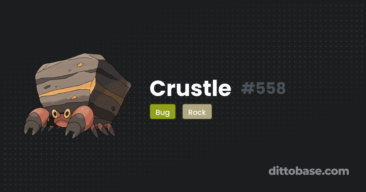 Crustle | Dittobase Pokédex