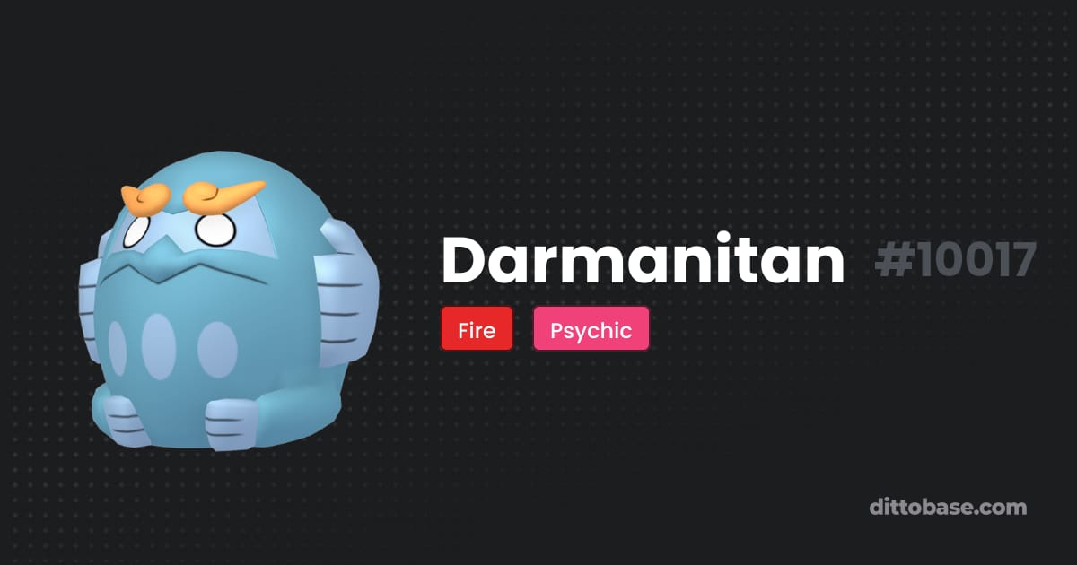 Zen Pokemon Darmanitan | Dittobase Pokédex