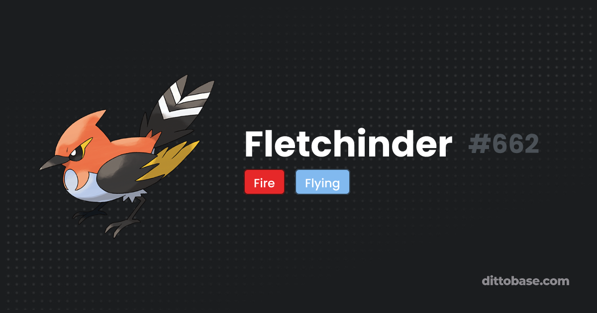Fletchinder | Dittobase Pokédex