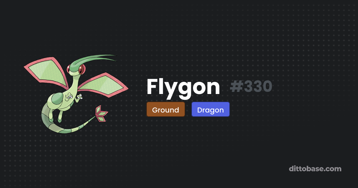 Flygon | Dittobase Pokédex