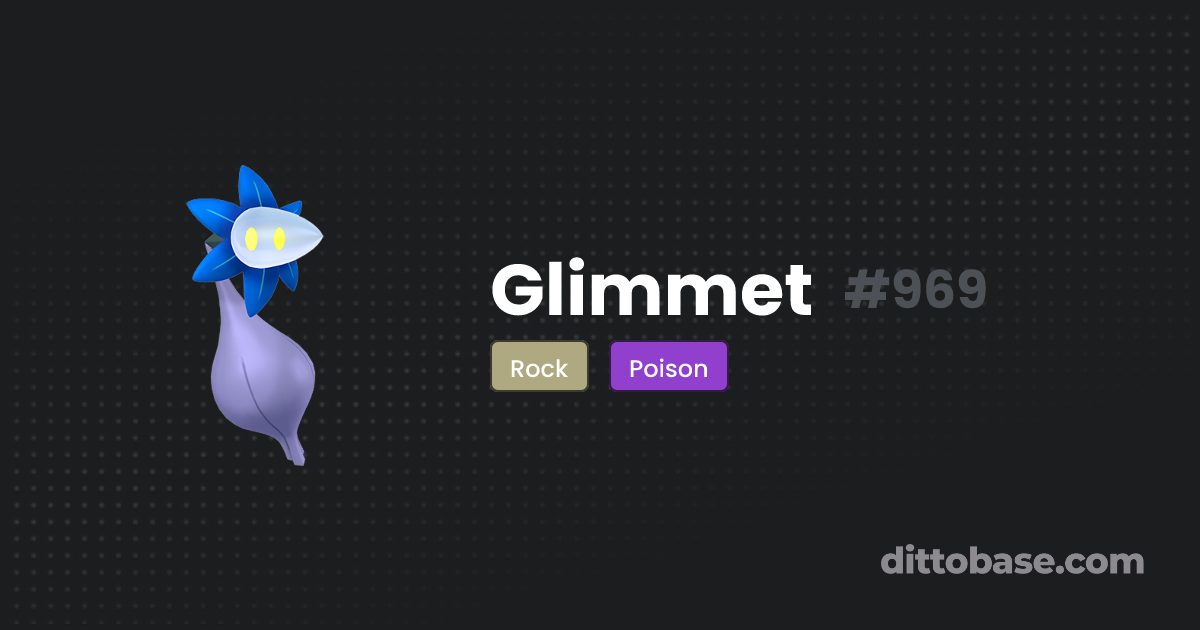 Glimmet Dittobase Pokédex