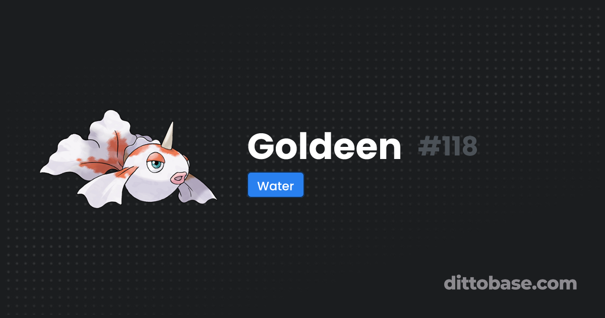 Goldeen Dittobase Pokédex