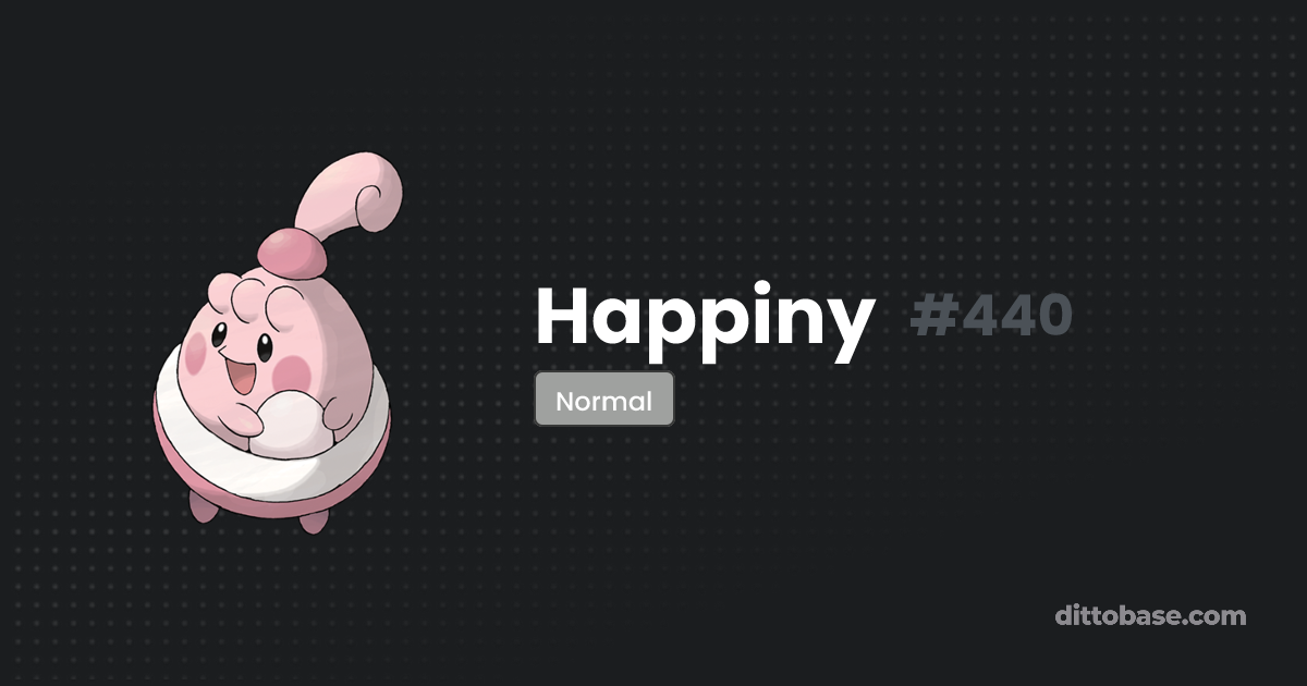 Happiny | Dittobase Happiny | Dittobase