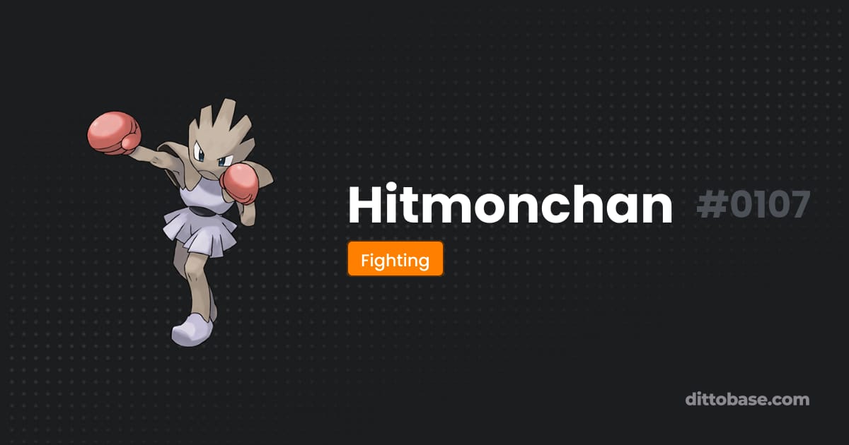 Real Hitmonchan Hitmonchan | Dittobase Pokédex