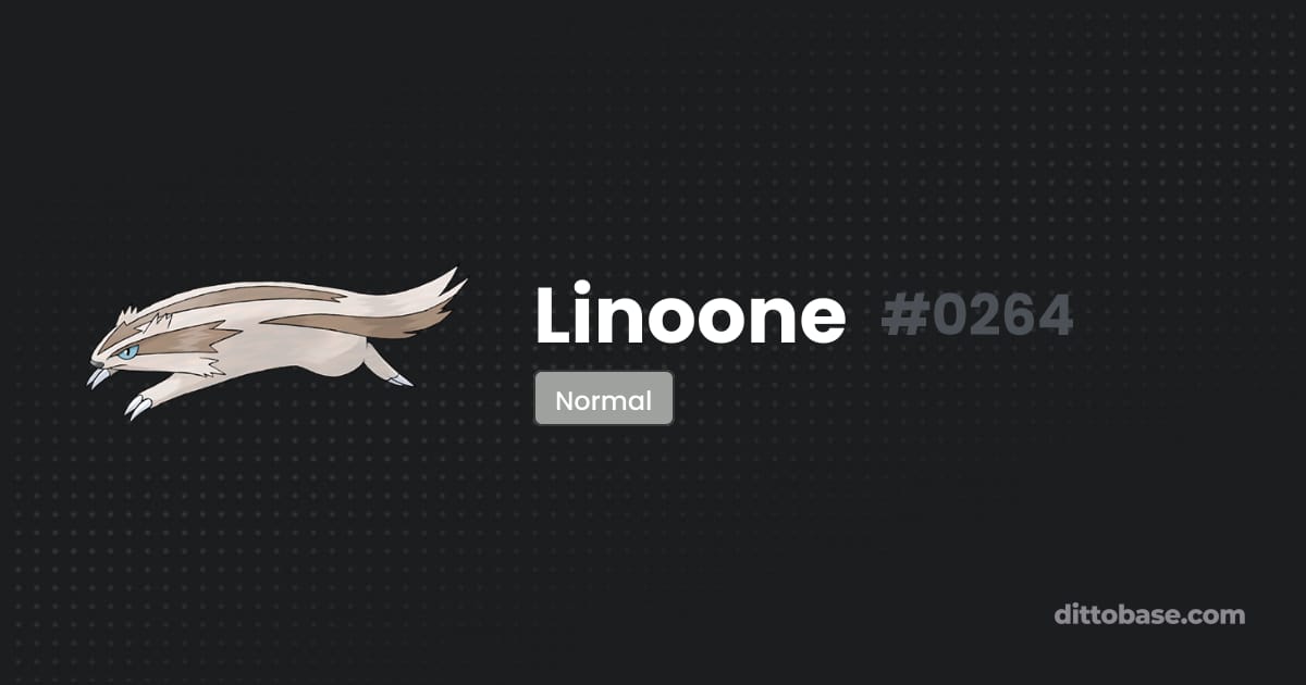 Linoon Move Linoone | Dittobase