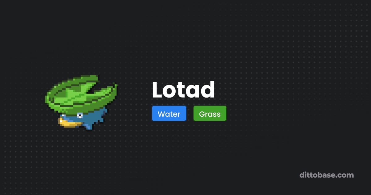 Lotad Ruby Lotad - Pokémon Ruby and Sapphire Pokédex | Dittobase