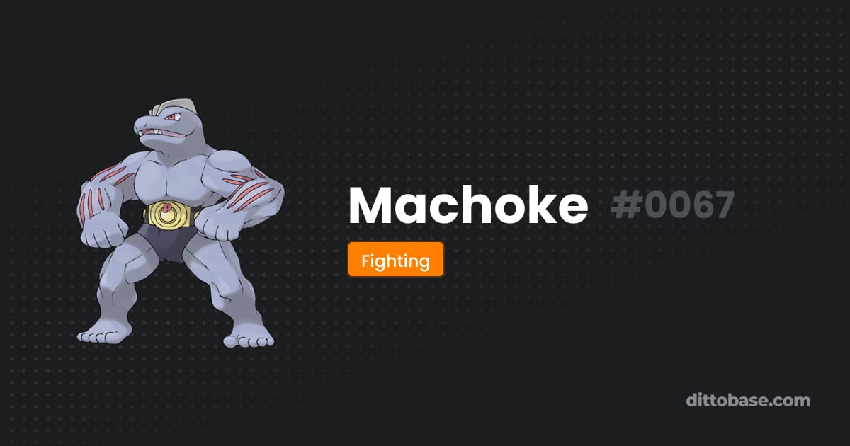 Machchoke Machoke | Dittobase Pokédex