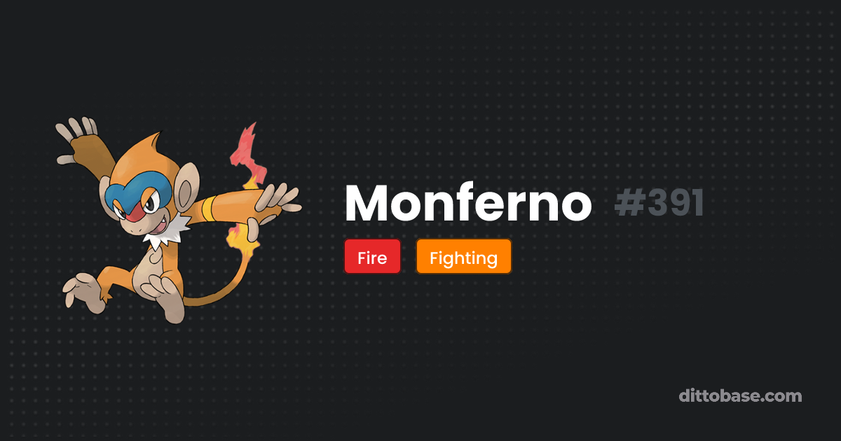 Monferno | Dittobase Pokédex