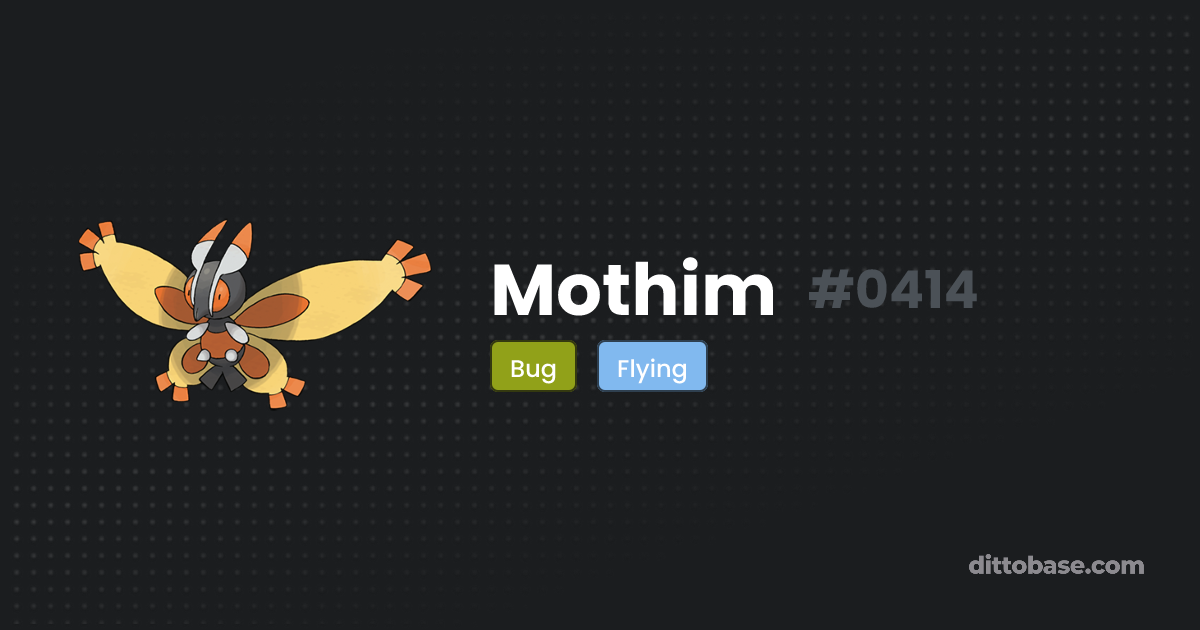 Mothim | Dittobase Pokédex