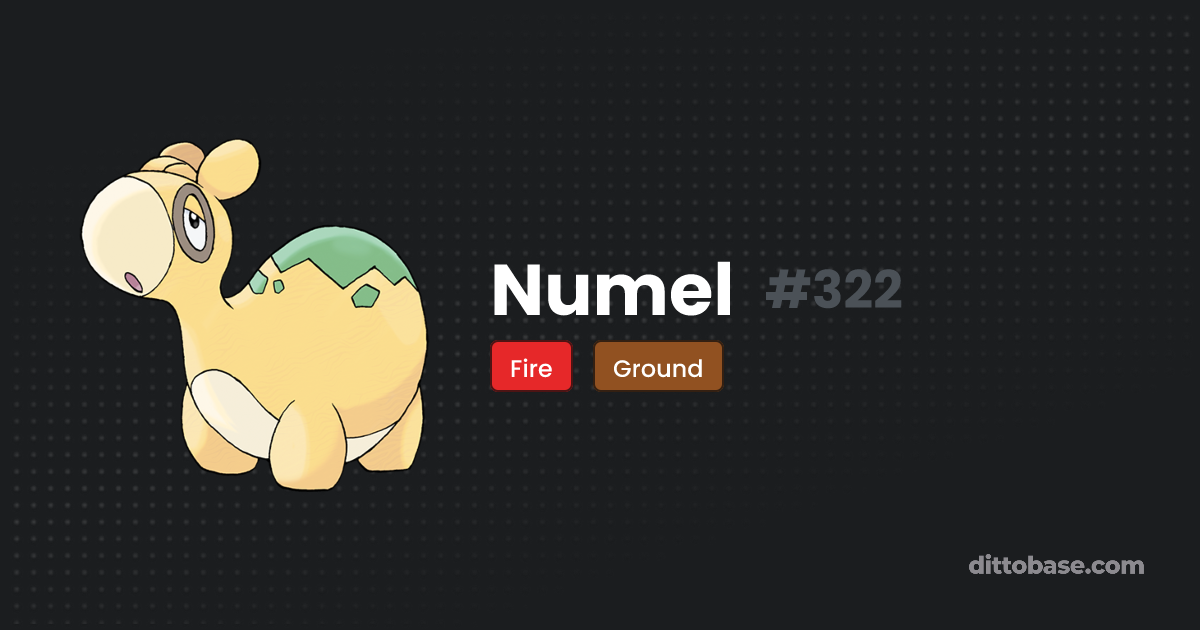 Numel | Dittobase Pokédex