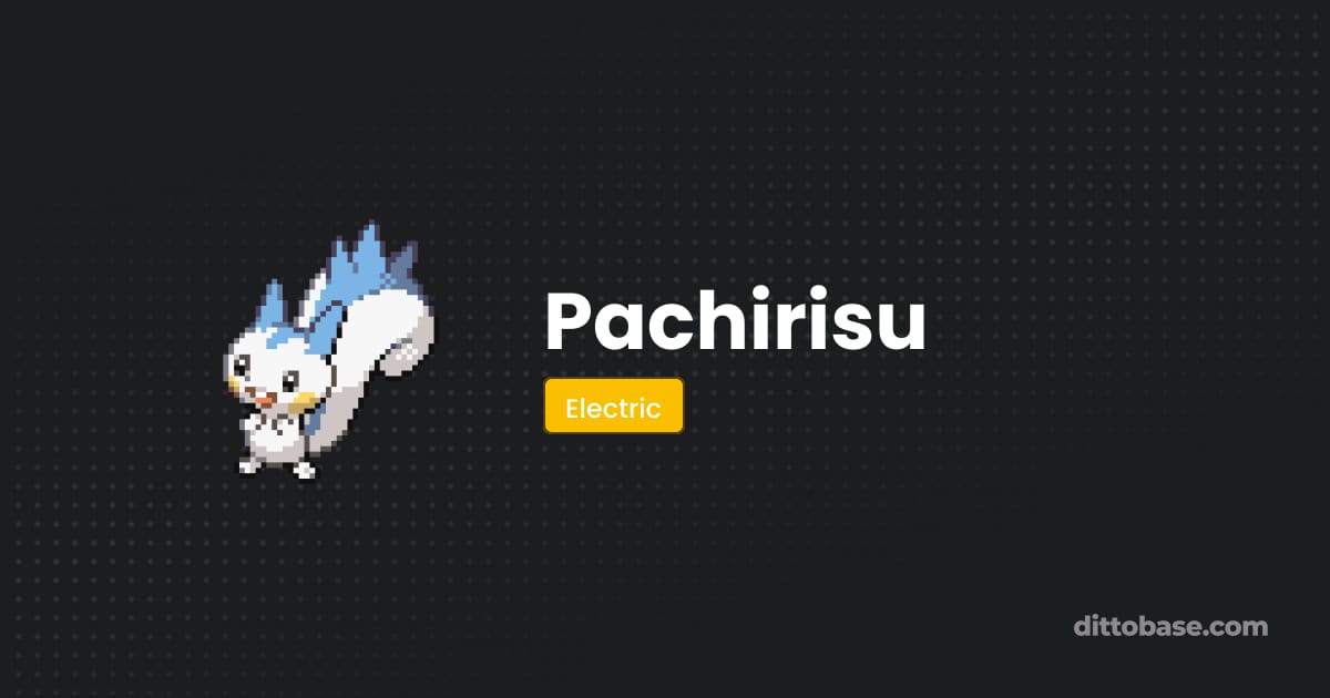 Patchiritsu Pachirisu - Pokémon Platinum Pokédex | Dittobase