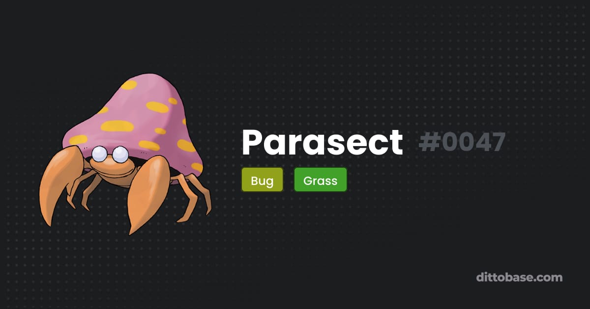 Pokemon Rumble Parasect Parasect | Dittobase Pokédex