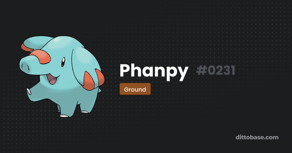 Phanpy Color Phanpy | Dittobase Pokédex