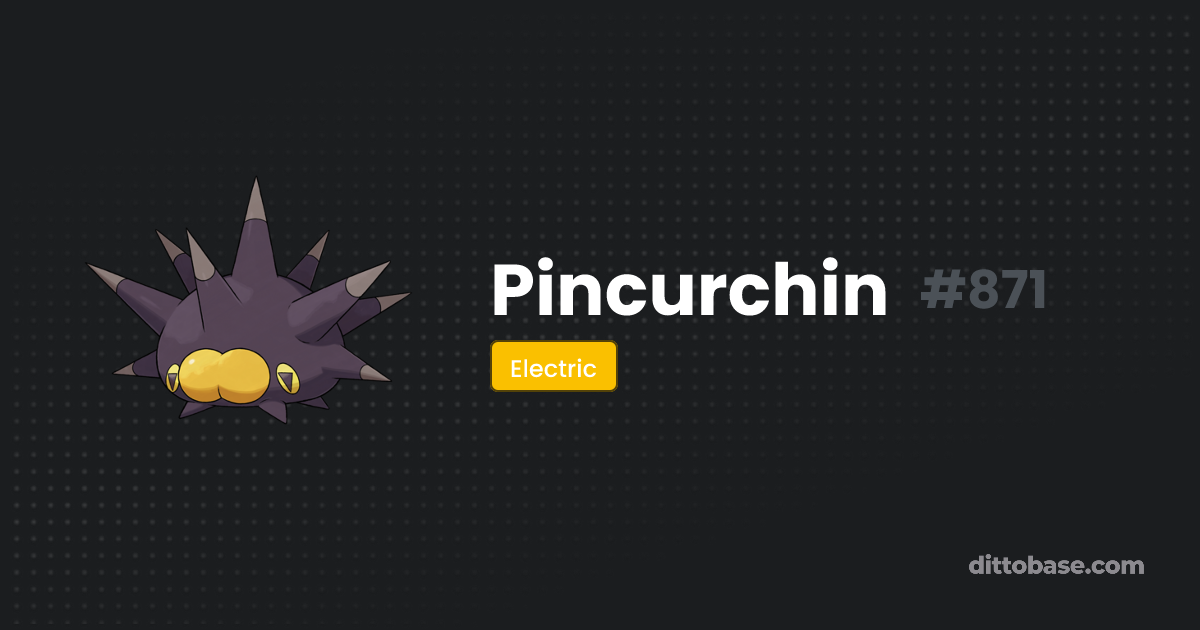 Pincurchin Dittobase Pok dex Dittobase pincurchin-dittobase-pok-dex-dittobase