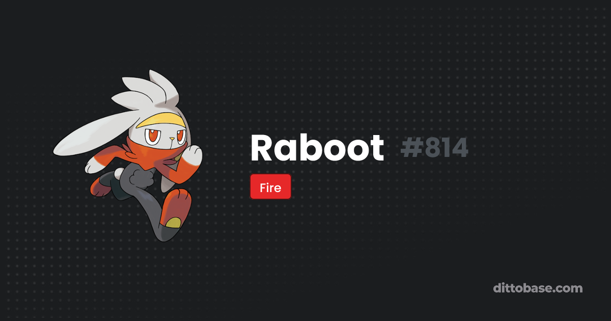 Raboot | Dittobase Pokédex | Dittobase