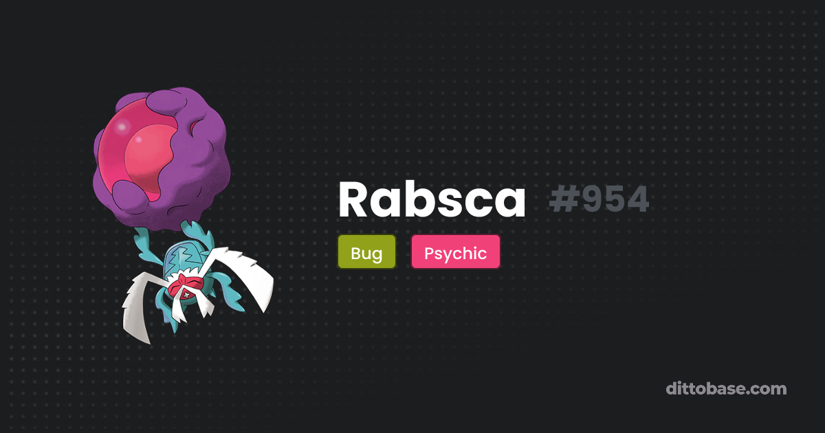 Rabsca | Dittobase Pokédex