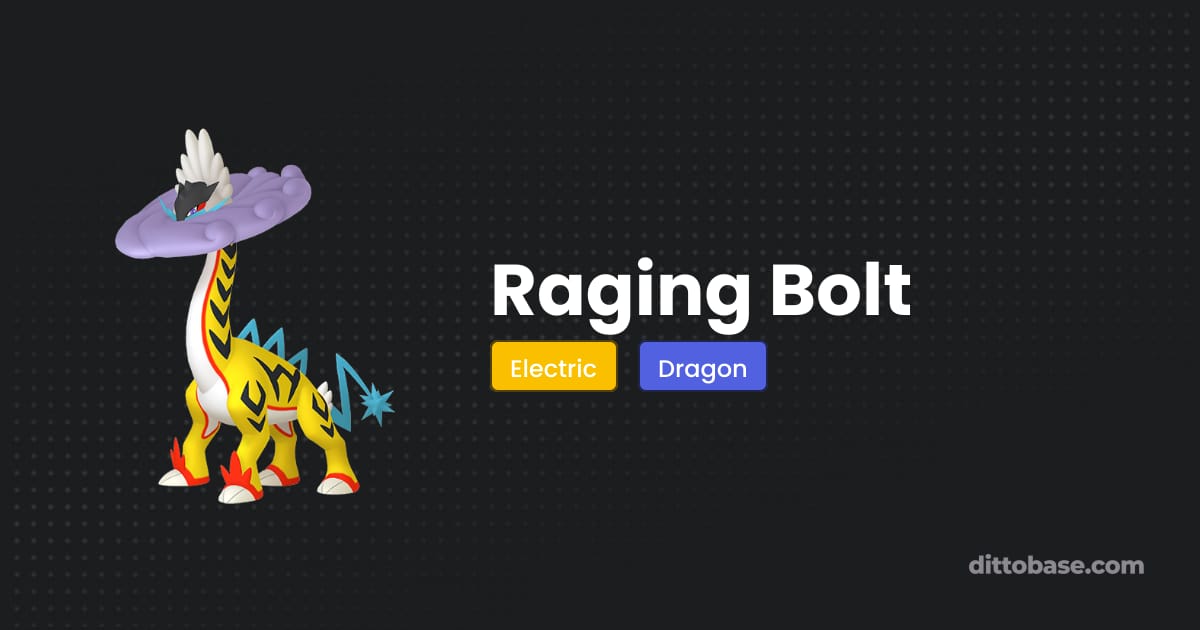 Pokemon Raging Bolt Animation Raging Bolt - Pokémon Scarlet and Violet Pokédex | Dittobase