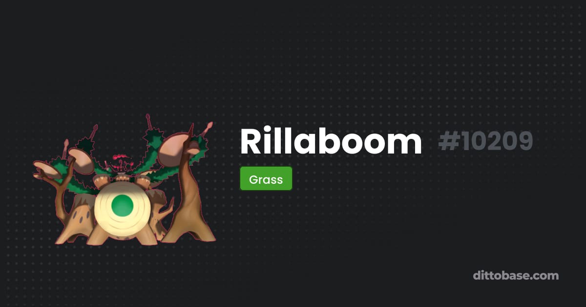 Perler Rillaboom Rillaboom | Dittobase Pokédex | Dittobase